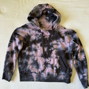 90 Degree by Reflex hoodie, size medium, pink and black tie-dye.